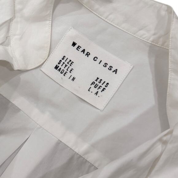 Wear Cissa The Puff Shirt In White - Picture 5 of 7